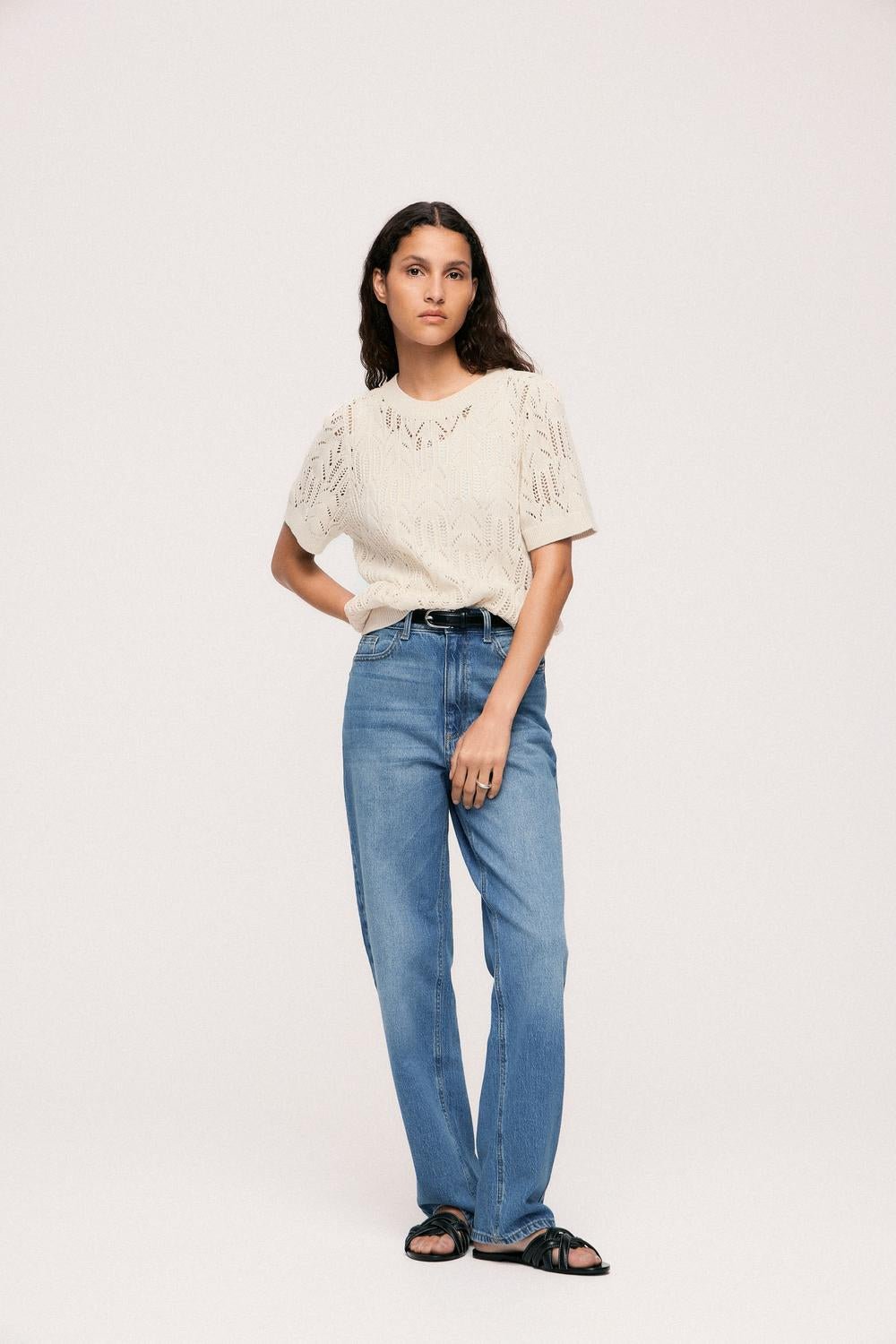 VICOTTI Knit Top - Birch - VERO MODA & VILA Bergvik